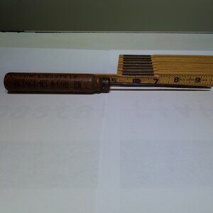 VINTAGE HICKORY ICE AND COAL CO. ICE PICK, CIRCA 1936, WITH 3 DIGIT PHONE NUMBER